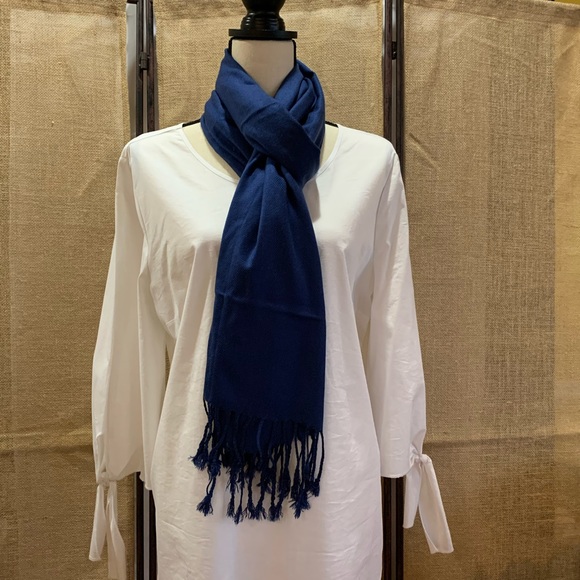 Pashmina Shawl/Wrap- Royal Blue - Picture 3 of 8